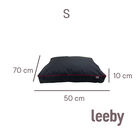 Leeby Colchoneta Impermeable Antipelo negra para perros, , large image number null